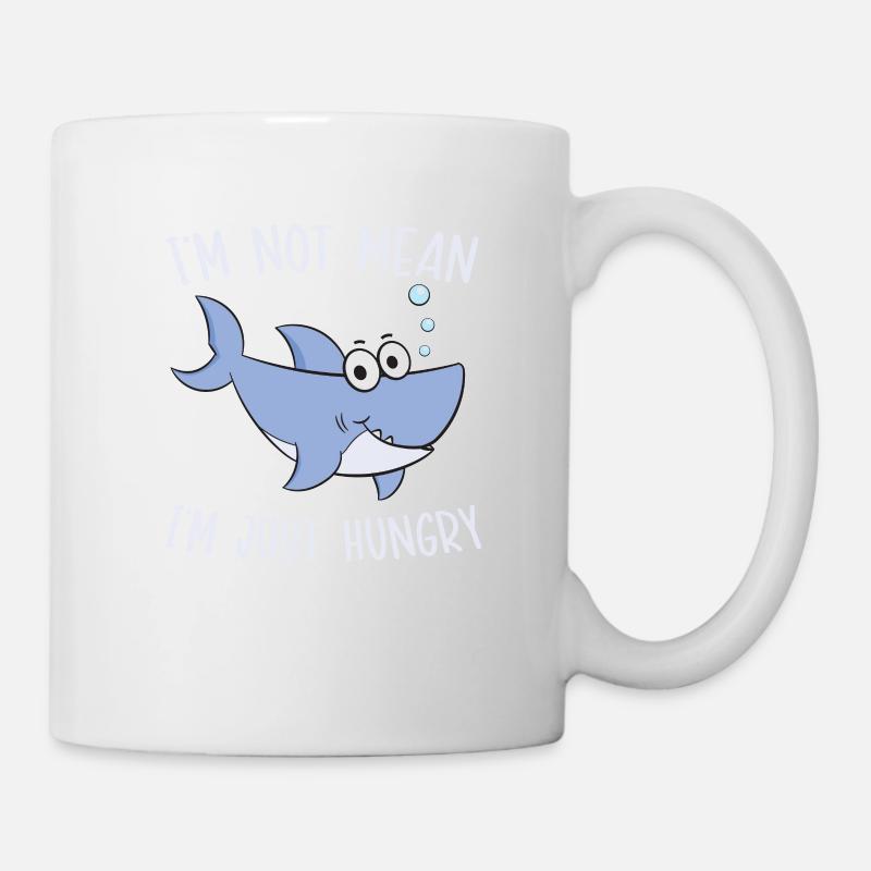 Je ne suis pas méchant, j’ai juste faim de - Mug blanc - blanc