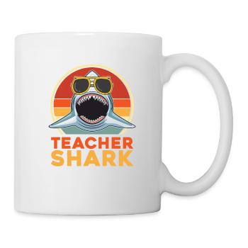 Enseignant requin pour les amoureux des requins et les enseignants - Mug blanc - blanc - Droite