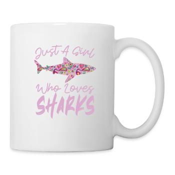 Just A Girl Who Loves Sharks For Shark Lovers - Mug - white - Right