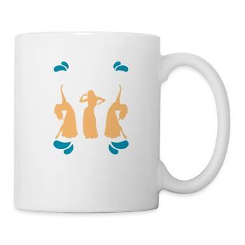 Nur Die Coolsten Frauen Lieben Bauchtanz - Tasse - Weiß - Rechts