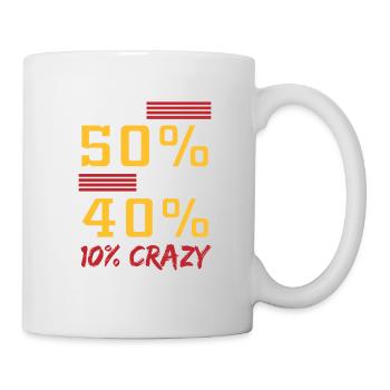 Courir 50% de course physique de fond - Mug blanc - blanc - Droite