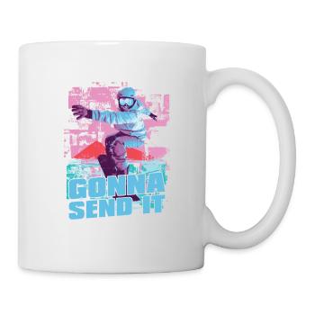 Werde Es Für Snowboarder Schicken - Tasse - Weiß - Rechts