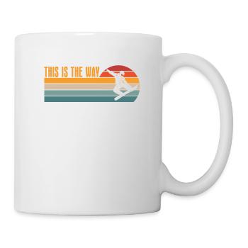 So Geht Retro-snowboarder Für Snowboarder - Tasse - Weiß - Rechts