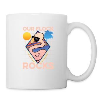 Unser Flock Rocks - Tasse - Weiß - Rechts