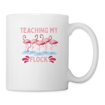 Let Us Flamingle Flamingo Lover Bird Lover - Mug - white - Right