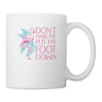 Ne me laissez pas marcher sur Flamingo Lover Bird - Mug blanc - blanc - Droite