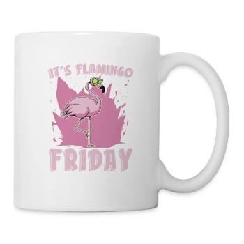 C’est Flamingo Friday Flamingo Lover Bird Lover - Mug blanc - blanc - Droite