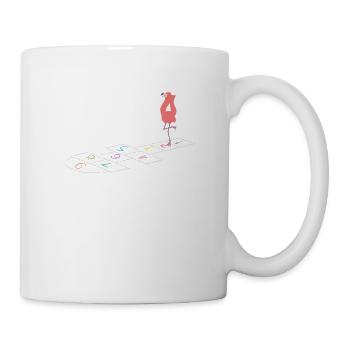 Flamingo-hopse-flamingo-liebhaber-vogel-liebhaber - Tasse - Weiß - Rechts