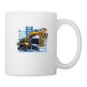 C’est ainsi que je roule pour les conducteurs d’excavatrices - Mug blanc - blanc - Droite