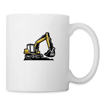 Ihr Loch Ist Mein Ziel Für Baggerfahrer - Tasse - Weiß - Rechts
