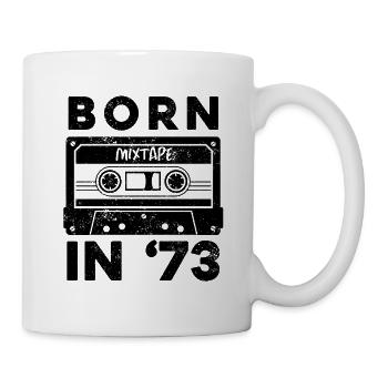 1973 Vintage Birthday Gift Idea Mixtape - Mug blanc - blanc - Droite