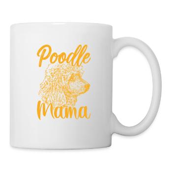 Caniche-mère-chien amoureux - Mug blanc - blanc - Droite