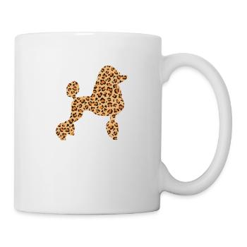 Mignon Lepard-peau-caniche-chien-amoureux - Mug blanc - blanc - Droite