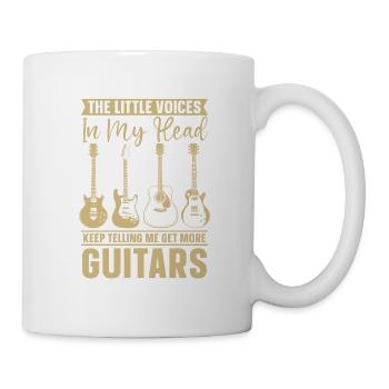 Holen Sie Sich Mehr Gitarren Gitarrist Guitar - Tasse - Weiß - Rechts