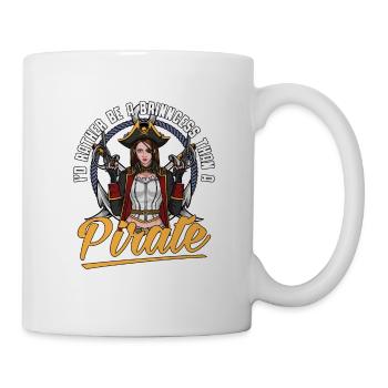 Je préfère être une princesse pirate lady - Mug blanc - blanc - Droite