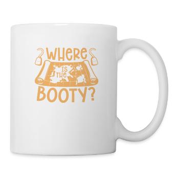 Wo Ist Das Booty Piratenkostüm Piratenschiff - Tasse - Weiß - Rechts