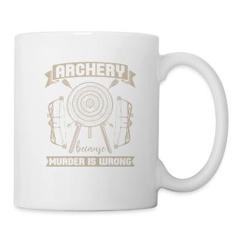 Archery, Because Murder For Archery Lovers - Mug - white - Right