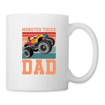 Monster Truck Dad Retro Monster Truck Dad Father's - Tasse - Weiß - Rechts