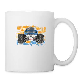 Monster Truck Sind Mein - Tasse - Weiß - Rechts