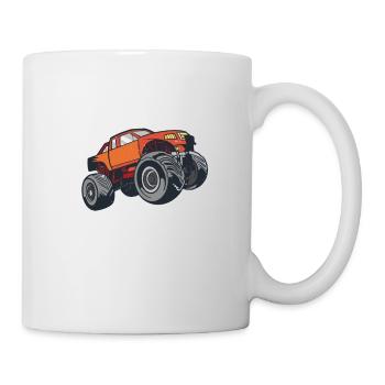 Règles du monster truck ! Camion-amoureux-monstre-camion - Mug blanc - blanc - Droite