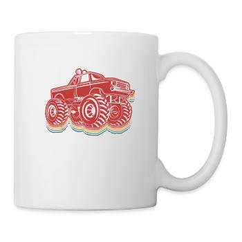 Amateurs de camions rétro - camion monstre des vendanges - Mug blanc - blanc - Droite