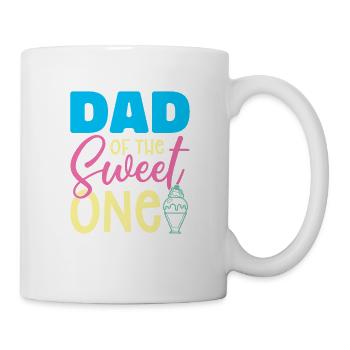 Papa Des Süßen Eisliebhabers Papa Papa - Tasse - Weiß - Rechts