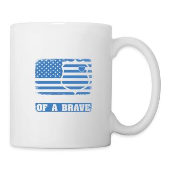 Police mother like a normal mother, but with - Mug - white - Right