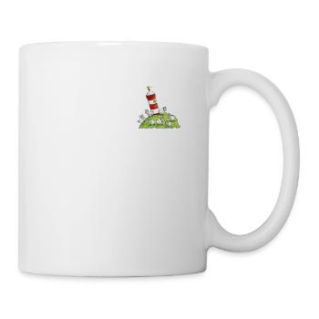 Phare et moutons sur l’île de la mer du Nord - Mug blanc - blanc - Droite