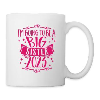 I'm going to be Big Sister 2023 - Pregnancy - Mug - white - Right