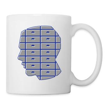 Schubladendenken aufgeben! - Tasse - Weiß - Rechts