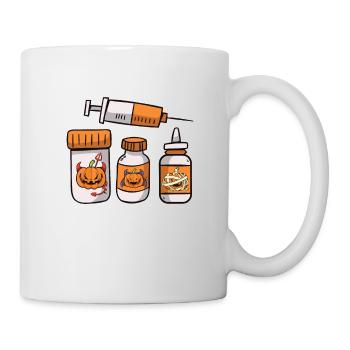 Syringe Capsules Nurse Halloween Party - Mug - white - Right