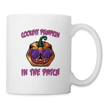 Coolest Pumpkin in Patch Halloween Costume - Mug - white - Right