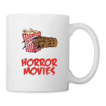 I just want to cuddle and watch horror movies - Mug - white - Right