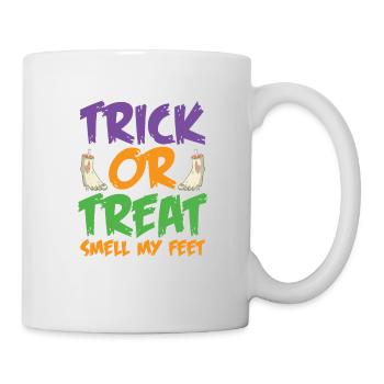 Sweet or sour smell my feet - Mug - white - Right