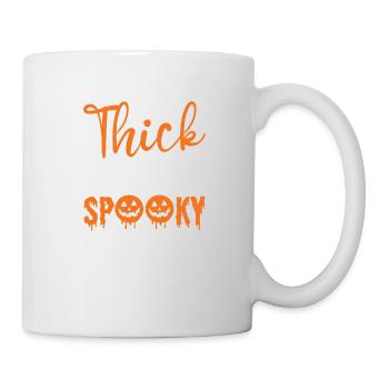 Dicke Oberschenkel Spooky Vibes Halloween-kostüm - Tasse - Weiß - Rechts