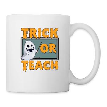 Trick Or Teach Grundschullehrer Vorschule - Tasse - Weiß - Rechts