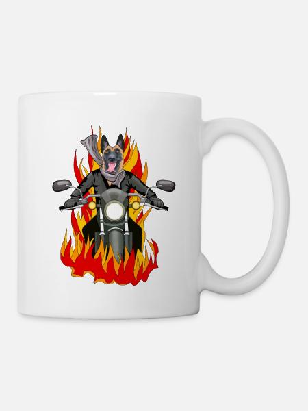 Fire malinois droit - Mug blanc - blanc