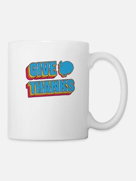 Enter Thanksgiving fall season Turkey - Mug - white