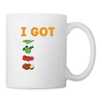 I have beans greens tomatoes potatoes - Mug - white - Right