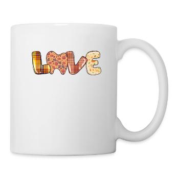 Love Molar Thanksgiving Dentiste Dentaire - Mug blanc - blanc - Droite