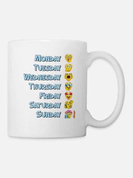 All the week - alle Wochentage - The Goodeys ® - Tasse - Weiß