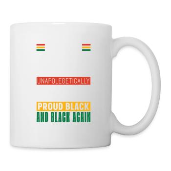 Fier Afro-Américain noir des Noirs - Mug blanc - blanc - Droite