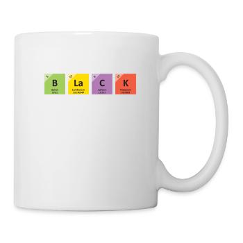 Schwarzes Periodensystem Schwarze Geschichte - Tasse - Weiß - Rechts
