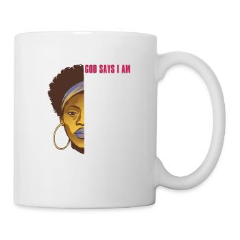 Forte Belle Noire Femmes Noires Histoire Noire - Mug blanc - blanc - Droite