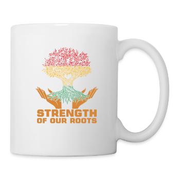 Strength of our roots Black history - Mug - white - Right