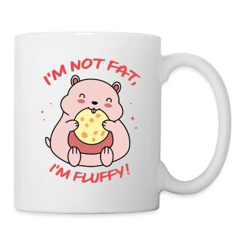 I'm Not Fat Im Fluffy Hamster Lover Hamster Owner - Tasse - Weiß - Rechts