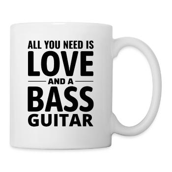 Bass Guitar Player Music Musician Bassist Funny - Mug - white - Right