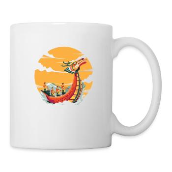 Sunset Dragon Boat Racing Paddlers Team Drummer - Tasse - Weiß - Rechts