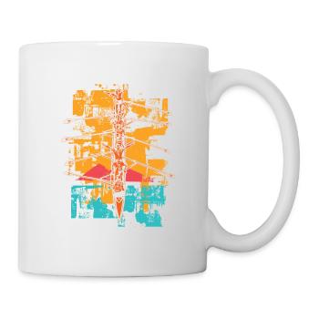 Paint Splatter Dragon Boat Racing Paddlers Drache - Mug - white - Right