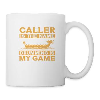 Caller est le nom Drummings My Game Dragon Boat - Mug blanc - blanc - Droite